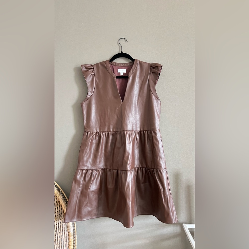 Chic, Evereve Faux Leather Dress